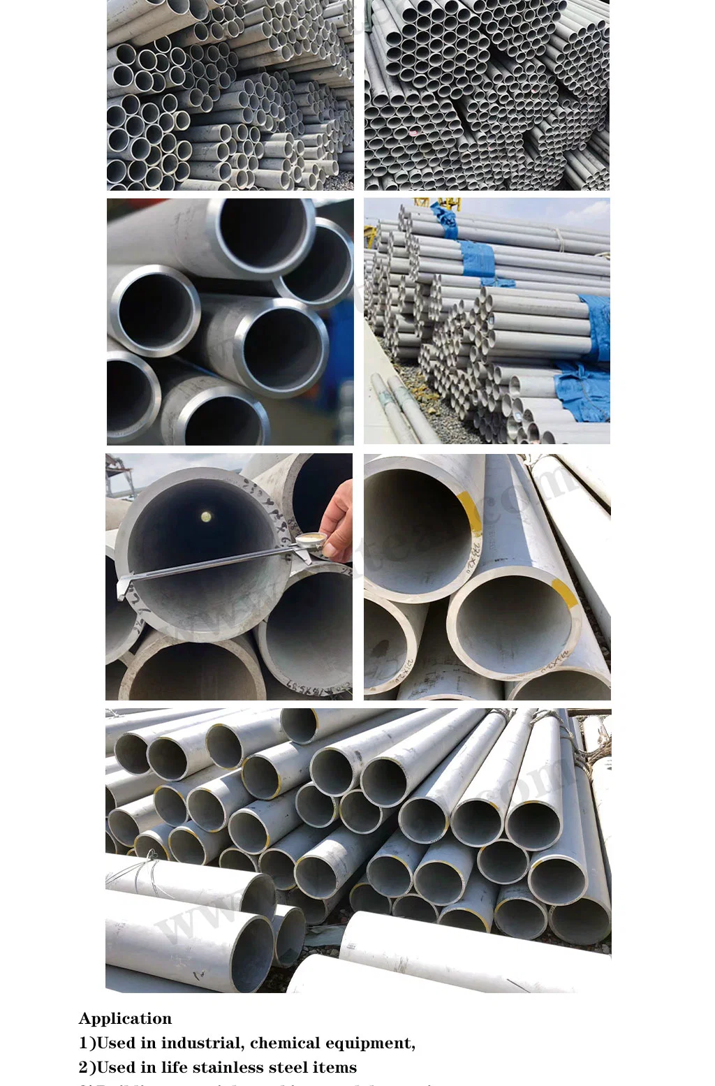 Stainless Steel Seamless Steel Pipe Pip 201 304 316 310 410 409 430 Low Carbon 202 Stainless Steel Pipe High Temperature Hollow Pipe