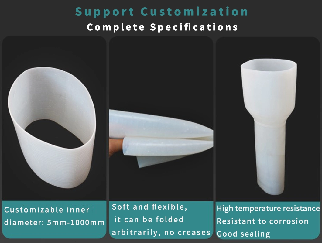 Large Diameter Transparent Special-Shaped Mechanical Joint Silicone Rubber Tube