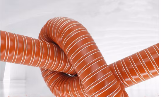 OEM ODM 서비스 고정된 아연 도금 공기 유연한 실리콘 패브릭 호스